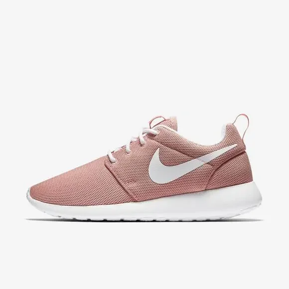 Nike Women's Roshe One Coral Stardust / White Running Shoes 844994-603 SIZE 8 - Picture 3 of 5
